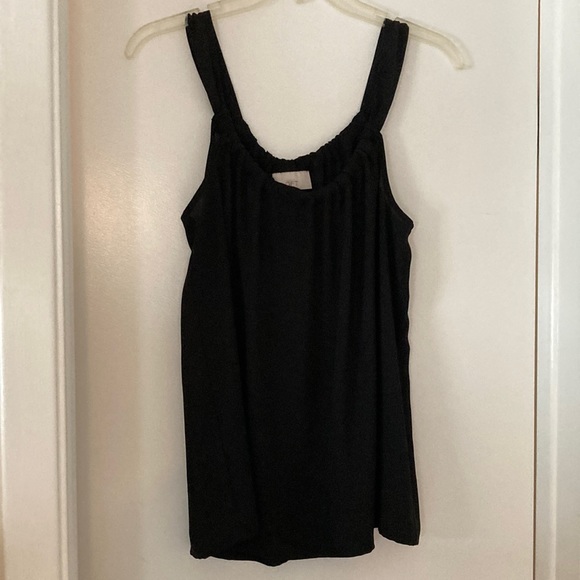 LOFT Sleeveless Racerback Black Dressy Top Size S in excellent condition - Picture 1 of 6